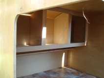 Inside cabinets