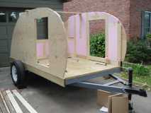 Trailer with walls attached