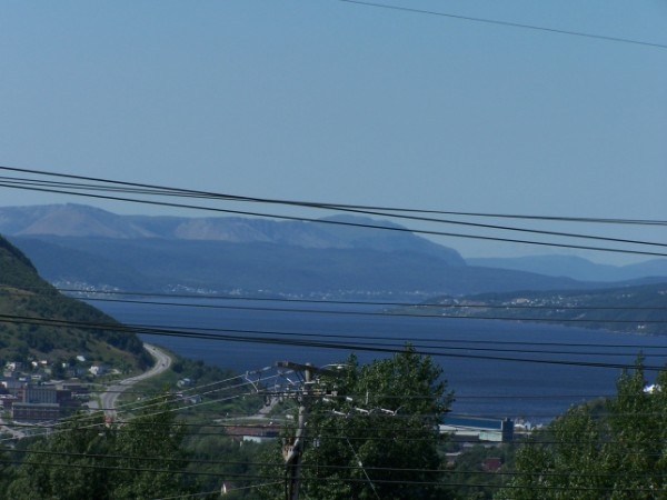 View of Corner Brook, NL on the way to Gros Morne