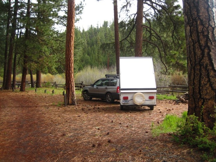 Falls Creek campground near Burns, Oregon.