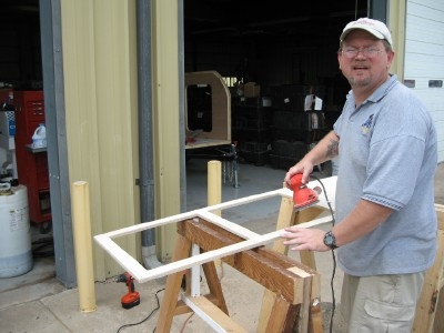 framing inside cabinet