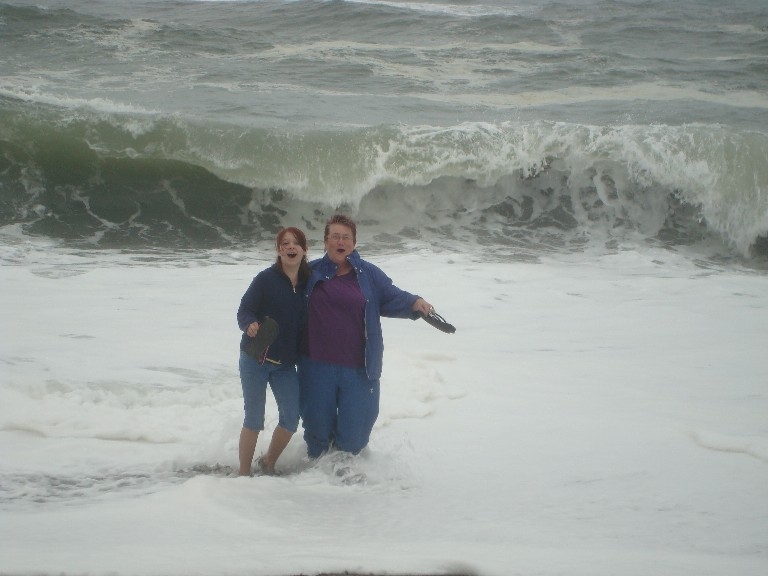 Brandie and Grandma in the Pacific