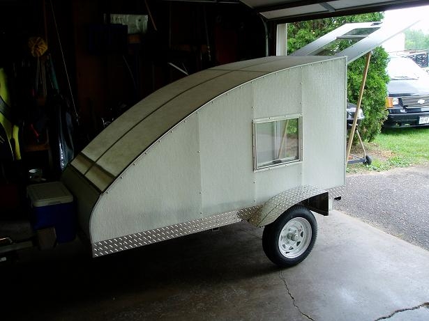 "Real motorcycle tiny trailer"