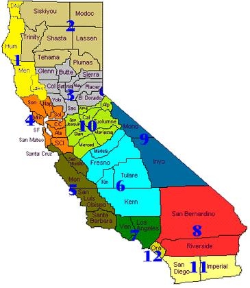 California county map
