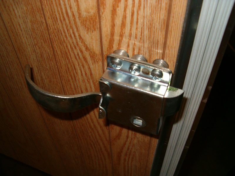 Door Latch shimmed out