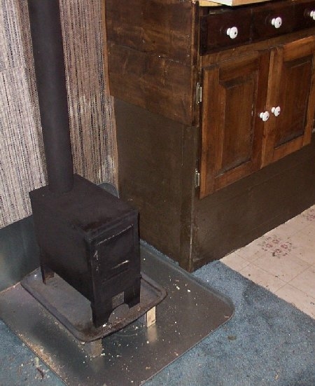 mini wood burning stove (removable)