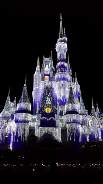 The Castle decorated for Christmas