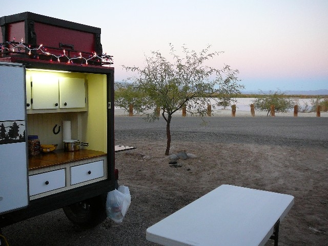small chuckwagon camping trailer