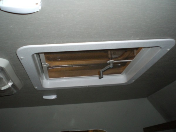 Vent viewed from inside