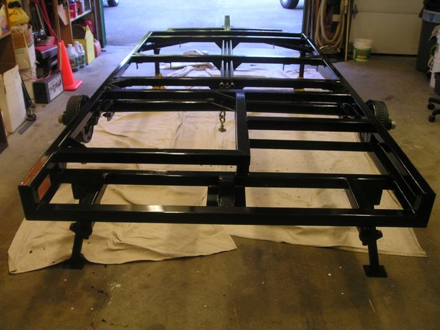 Frame painted with gloss black