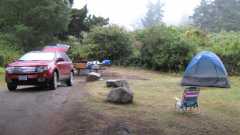 Camp in Big Sur