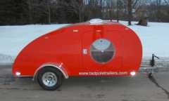 Tadpole Teardrop Trailer - RED