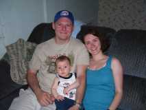 Stephanie, Zachary and me on the 4th of July '07