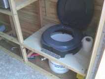 Closet crapper installed