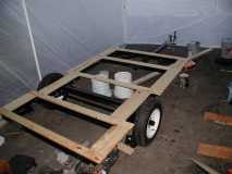 one trailer with 1x3 subfloor