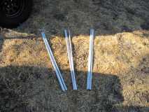 3 sturdy cross member poles