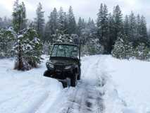 Plowing our driveway before more snow arrives tonight!