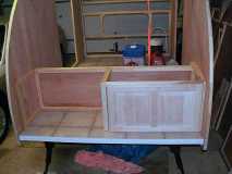 Galley cabinets in progress