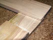 Half lap joint for the door trim