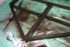 Altered portion of frame after rustproofing