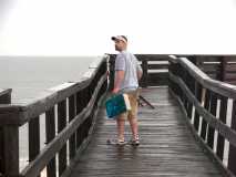 Dylan, going fishing at the Fort Clinch