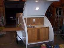 Rear Galley, sink and Lots of storage