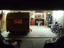 At home in the new garage