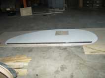 Cut Out Aluminum Profile showing riveted steel angle iron floor support.