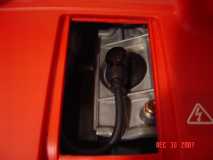 spark plug compartment