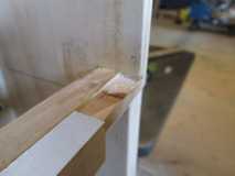 Chisel out Sill Corner