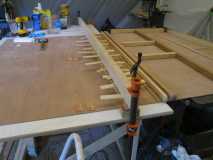 2nd Spar Glued and Clamped