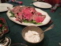 Rib Roast w Horseradish Sauce