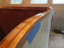 Galley Wall Edge 2nd Coat Closeup