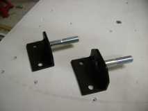 These are the brackets I made for the gas shocks. No one will ever see them so only I know they look great!