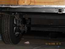 Rear shot of axle and belly box