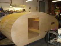 Plywood inside and out rear galley started