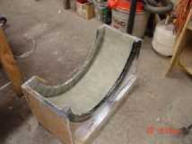 new fender cut and ready to come out of mold