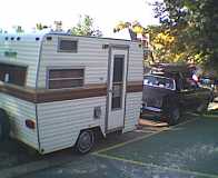 Chalet camping trailer