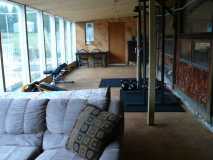 sunroom / gym... with some stuff in it.