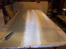 Layout the fiberglass