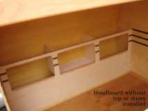 Headboard without top
