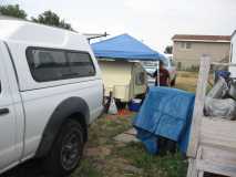 Parked at our son's Box Elder, South Dakota