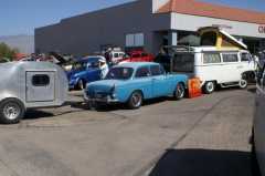 My VW and teardrop at Chirco show in Tucson