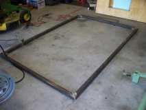 2X2 chassis tubing cut and fitted before welding