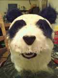 panda head in progress