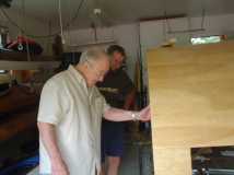 Mike and Bill discussing the door...........