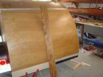 Poplar bumper stained nicely.