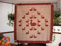 Red Swan quilt
