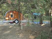 Todah Teardrop in the shade - Maiden Camping Trip