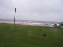 Gale on Northumberland Strait after breaking camp at Murray Beach